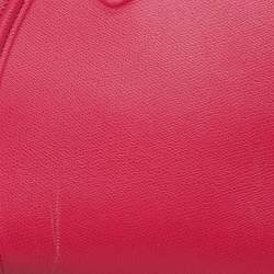 Pre Owned Celine Pink Leather Medium Phantom Luggage Tote