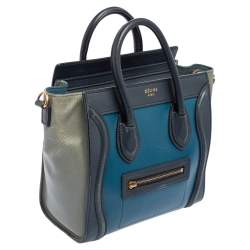 Pre Owned حقيبة يد توتس سيلين لاغيدج نانو جلد ثلاثي اللون 