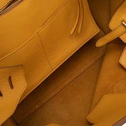 Celine Yellow Leather Small Tie Tote