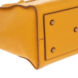 Celine Yellow Leather Small Tie Tote