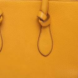 Celine Yellow Leather Small Tie Tote