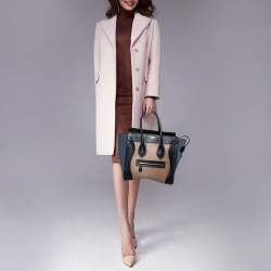 Pre Owned حقيبة يد توتس سيلين مايكرو لاغيدج سويدي وجلد ثلاثي اللون