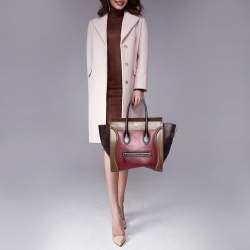 Pre Owned حقيبة يد توتس سيلين ميني لاغيدج جلد ثلاثي اللون