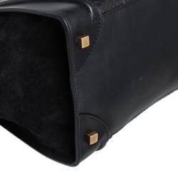 Pre Owned Celine Tri Color Python, Suede and Leather Mini Luggage Tote