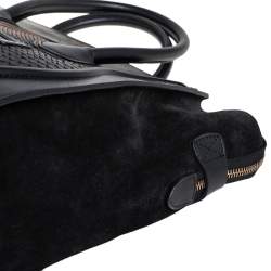 Pre Owned Celine Tri Color Python, Suede and Leather Mini Luggage Tote