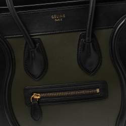 Pre Owned  حقيبة يد توتس سيلين مايكرو لاغيدج جلد ثلاثية اللون