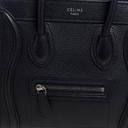 Pre Owned حقيبة يد توتس سيلين نانو لاغيدج جلد أسود