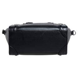 Pre Owned حقيبة يد توتس سيلين نانو لاغيدج جلد أسود