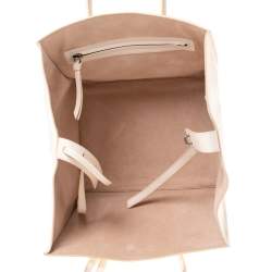 Pre Owned Celine Cream Leather Medium Phantom Luggage Tote