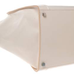 Pre Owned Celine Cream Leather Medium Phantom Luggage Tote