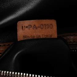 Pre Owned Celine Multicolor Python And Leather Dome Satchel