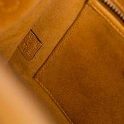 Pre Owned Celine Yellow Leather Nano Luggage Tote