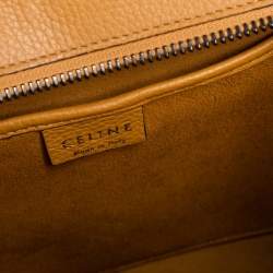 Pre Owned Celine Yellow Leather Nano Luggage Tote