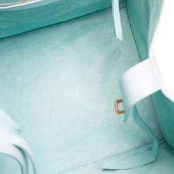 Pre Owned Celine Blue Leather Medium Phantom Luggage Tote