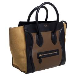 Pre Owned حقيبة يد توتس سيلين ميني لاغيدج سويدي وجلد ثلاثية اللون