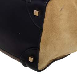 Pre Owned حقيبة يد توتس سيلين ميني لاغيدج سويدي وجلد ثلاثية اللون