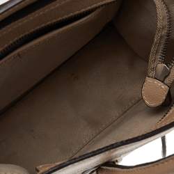 Pre Owned حقيبة يد توتس سيلين نانو لاغيدج جلد بيج