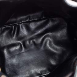 Pre Owned Celine Black Leather Drawstring Bucket Bag