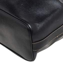 Pre Owned Celine Black Leather Drawstring Bucket Bag