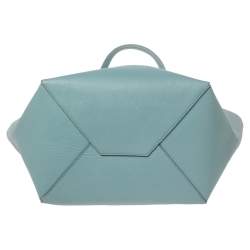 Pre Owned Celine Light Blue Leather Phantom Cabas Tote