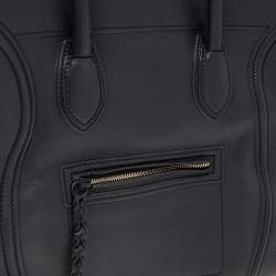 Pre Owned Celine Black Leather Large Phantom Luggage Tote