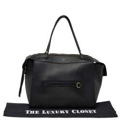 Pre Owned Celine Black Leather Medium Ring Tote