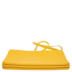 Pre Owned Celine Yellow Leather Large Trio Crossbody Bag