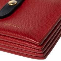 Pre Owned Celine Red Leather Accordeon Card Holder