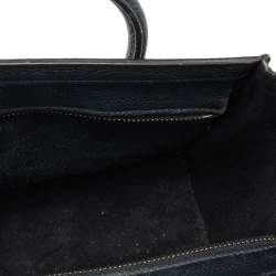Pre Owned حقيبة يد توتس سيلين نانو لاغيدج جلد أسود
