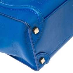 Pre Owned حقيبة يد توتس سيلين ميكرو لاغيدج جلد أزرق 
