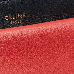 Celine Black/Red Python Leather Pocket Envelope Shoulder Bag