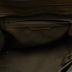 مملوكة مسبقًا حقيبة سيلين ميني لاغيدج جلد أخضر زيتوني