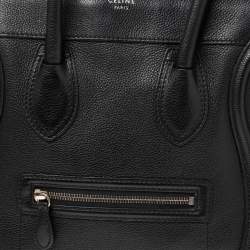 Pre Owned حقيبة يد سيلين لاغيدج ميني جلد أسود