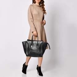 Pre Owned حقيبة يد سيلين لاغيدج ميني جلد أسود