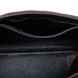 Pre Owned Celine Multicolor Leather Medium Edge Top Handle Bag