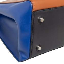 Pre Owned Celine Multicolor Leather Medium Edge Top Handle Bag