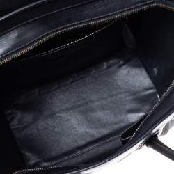 Pre Owned Celine Tri Color Leather and Nubuck Mini Luggage Tote