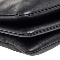 Pre Owned Celine Black Leather Trio Shoulder Bag
