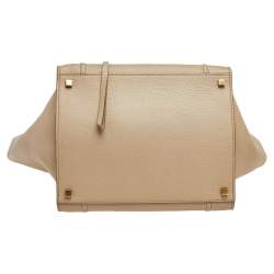 Pre Owned  Celine Beige Leather Medium Phantom Luggage Tote