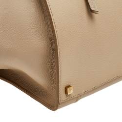 Pre Owned  Celine Beige Leather Medium Phantom Luggage Tote