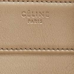 Pre Owned  Celine Beige Leather Medium Phantom Luggage Tote