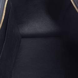 Pre Owned Celine Tri Color Leather and Python Medium Trapeze Top Handle Bag