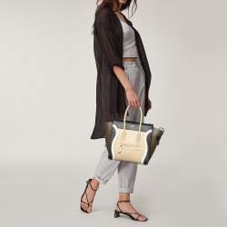 Pre Owned Celine Multicolor Leather Micro Luggage Tote