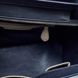 Pre Owned Celine Multicolor Leather Micro Luggage Tote