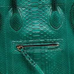 Pre Owned Celine Green Python Large Phantom Luggage Tote