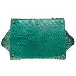 Pre Owned Celine Green Python Large Phantom Luggage Tote