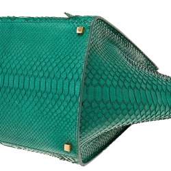 Pre Owned Celine Green Python Large Phantom Luggage Tote