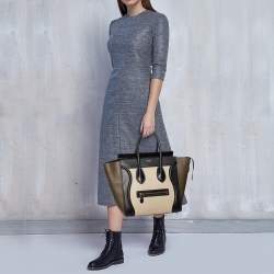 Pre Owned حقيبة يد توتس سيلين لاغيدج ميني جلد ثلاثي اللون