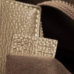 Pre Owned حقيبة يد توتس سيلين ميني لاغيدج جلد أخضر كاكي