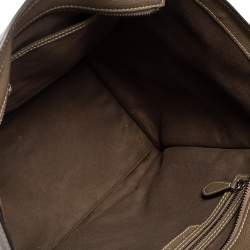 Pre Owned حقيبة يد توتس سيلين ميني لاغيدج جلد أخضر كاكي